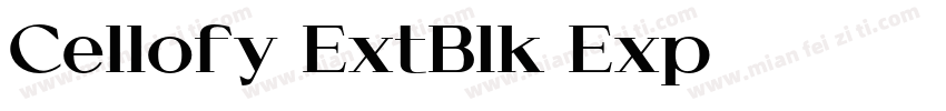 Cellofy ExtBlk Exp字体转换